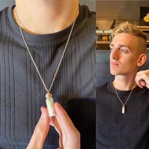 Love potion necklace with rose essential oil